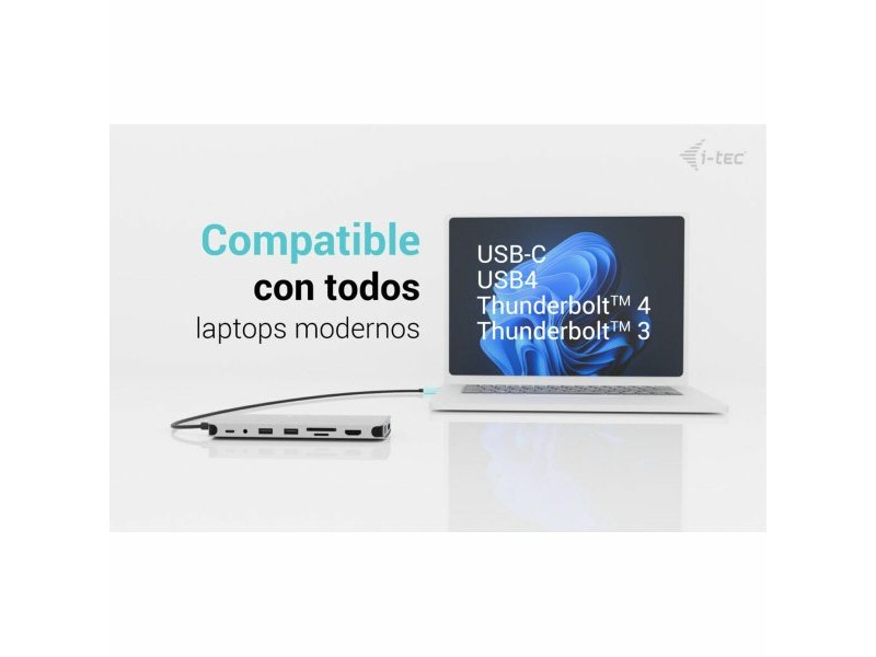 USB извод i-Tec C31NANOTRIPLEDOCKPD Сив