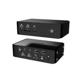 USB извод i-Tec TB5QUATTRODOCKPD Черен