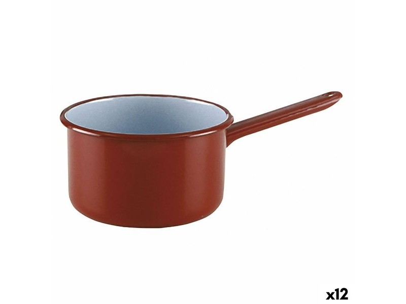 Касерола Quid Clasico Esmalte Кестен Метал Стомана Ø 14 cm (12 броя)