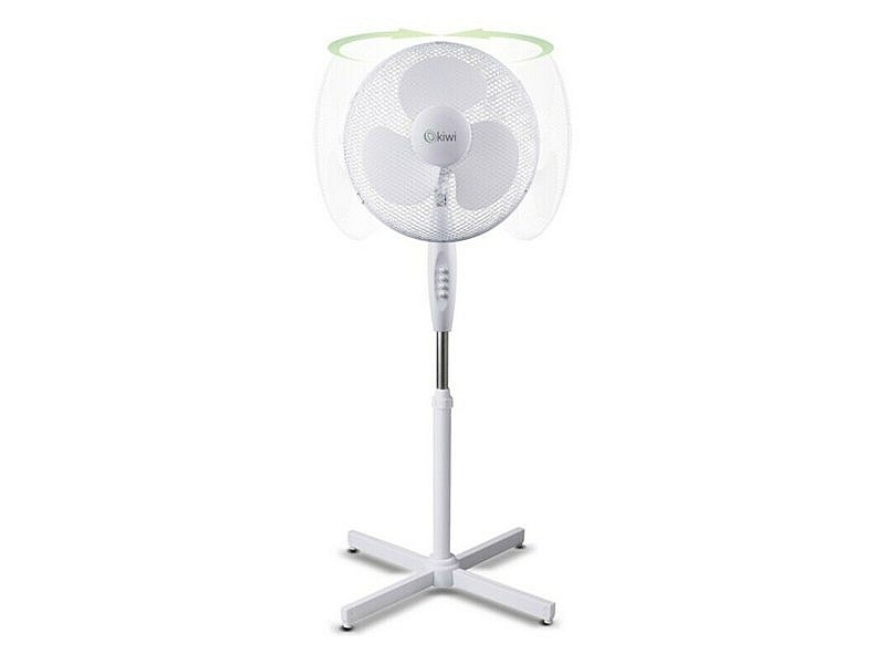 Вентилатор с крака Kiwi Бял 45 W (Ø 40 cm)