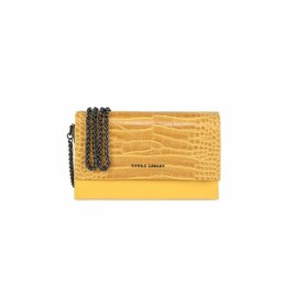 Дамска Чанта Laura Ashley DUDLEY-CROCO-YELLOW Жълт 22 x 12 x 5 cm