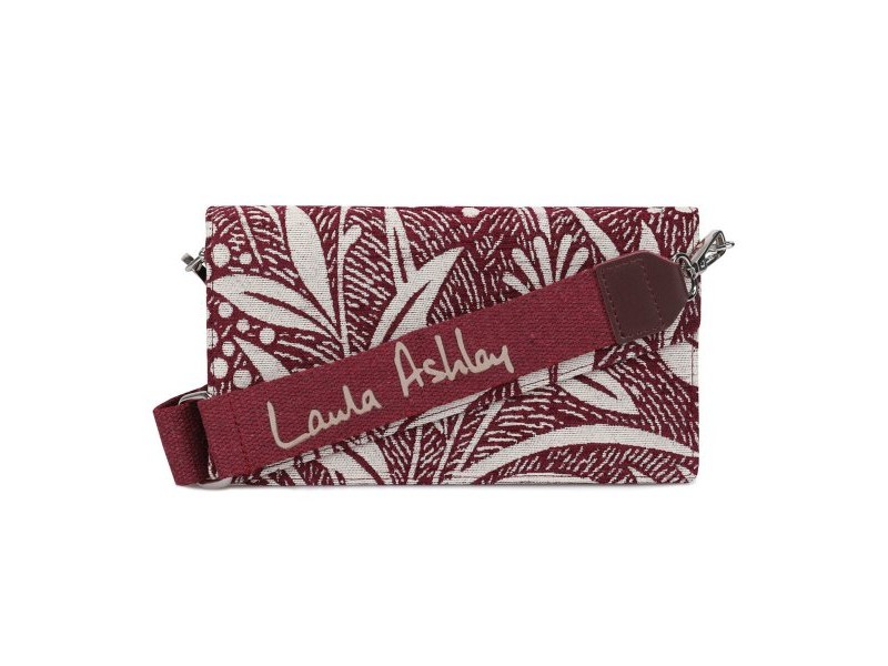 Дамска Чанта Laura Ashley CRESTON-FLOWER-CLARET-RED Сив 24 x 13 x 3 cm