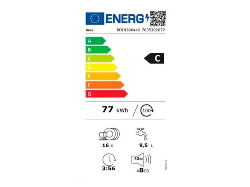 Съдомиялна BEKO BDIN38644D Приспособима 60 cm