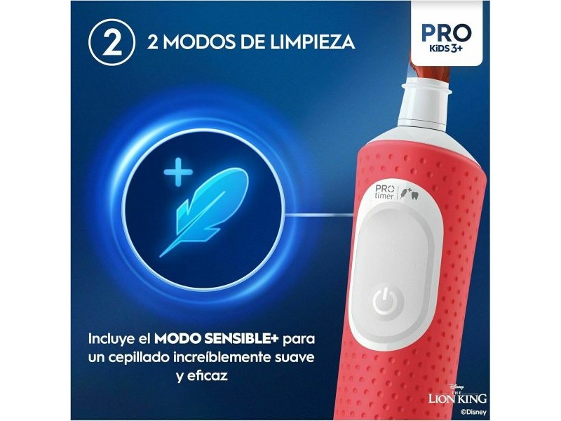 Електрическа четка за зъби Oral-B Rey Leon Червен Многоцветен