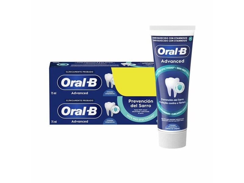 Паста за Зъби против Плака Oral-B ADVANCED 75 ml 2 броя