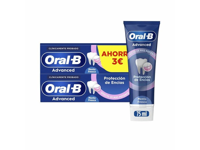Паста за Зъби Грижа за Венците Oral-B ADVANCED 75 ml 2 броя