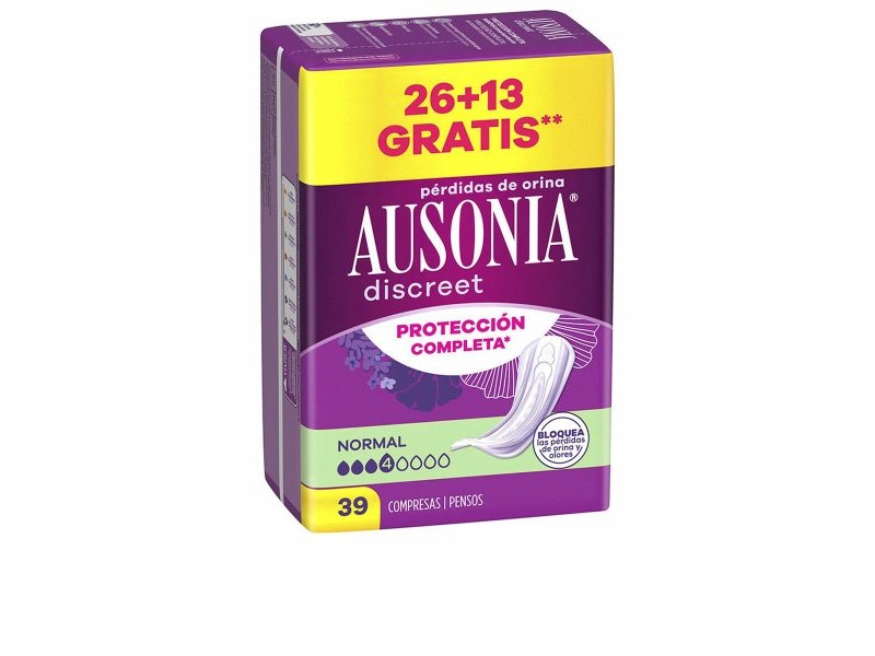Превръзки за Инконтиненция Ausonia DISCREET 39 броя Превръзки за Инконтиненция Ausonia DISCREET 39 броя