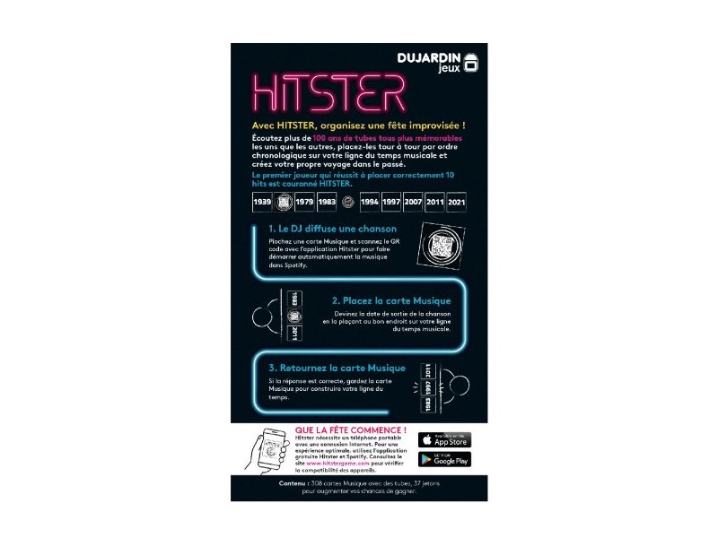 Настолна игра Dujardin Hitster френски (FR)