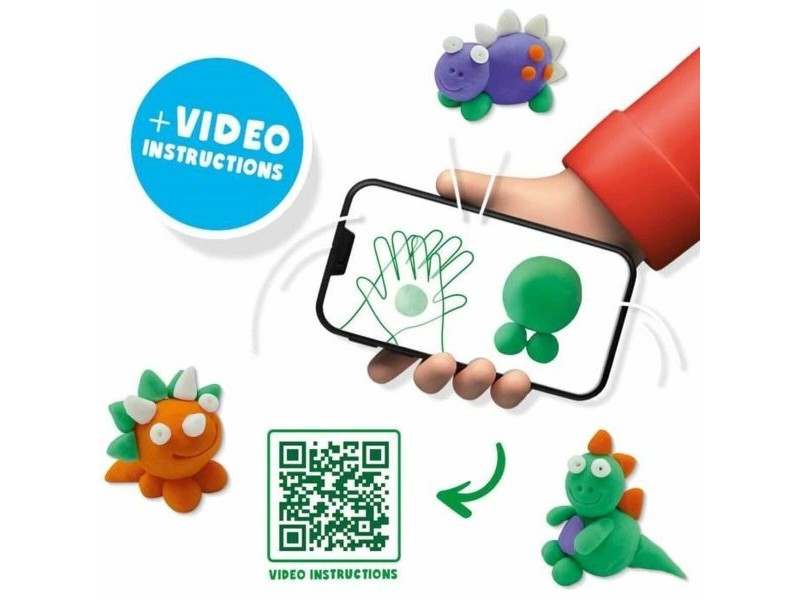 Игра от Пластелин SES Creative (6 Части) (4 броя)