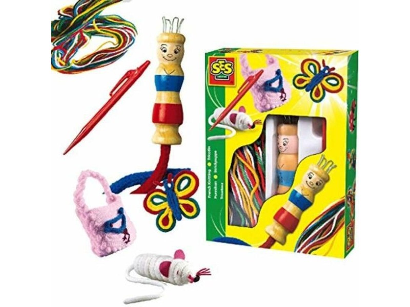 Образователна Игра SES Creative Tricotin With yarns of different colors Многоцветен (1 Части) Образователна Игра SES Creative Tricotin With yarns of different colors Многоцветен (1 Части)