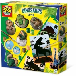 Комплект за Рисуване SES Creative 2 in 1 Dinosaurs