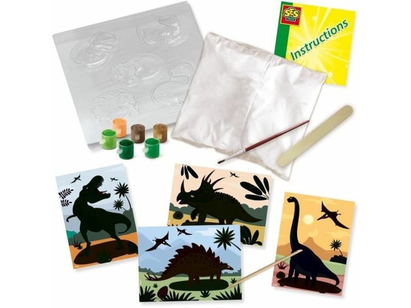 Комплект за Рисуване SES Creative 2 in 1 Dinosaurs