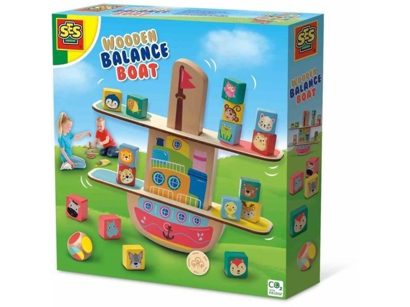Образователна Игра SES Creative Wooden balance boat Образователна Игра SES Creative Wooden balance boat