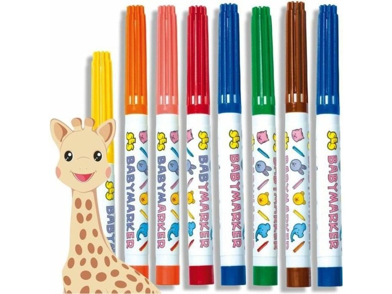 Комплект Химикали с Филц babies SES Creative SOPHIE LA GIRAFE Многоцветен
