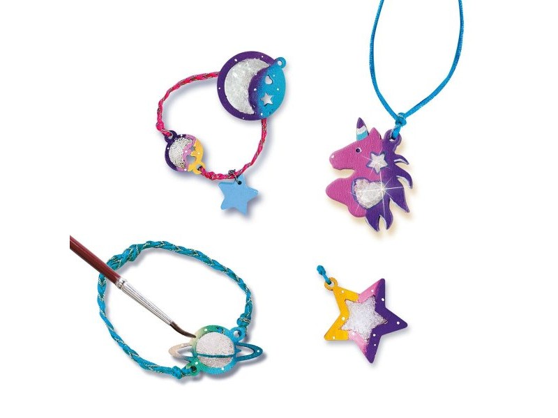 Огърлица SES Creative Crystal Galaxy Jewellery