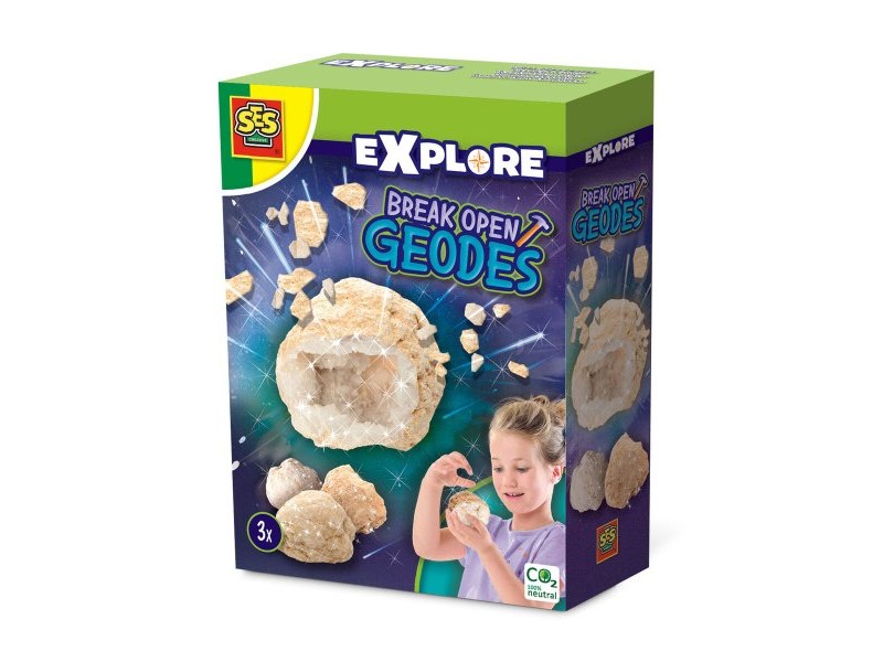 Настолна игра SES Creative Explore Geodes (FR)