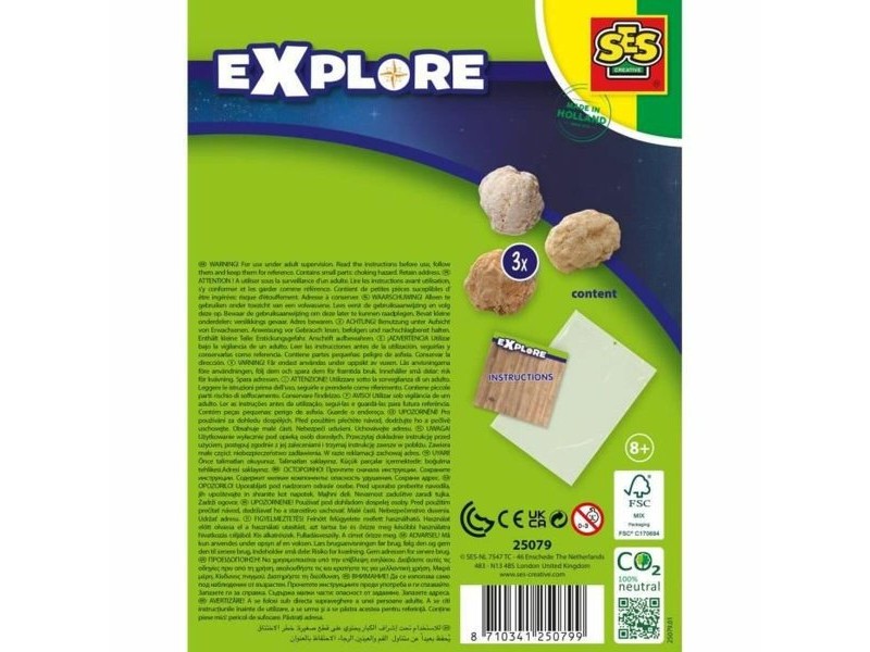 Настолна игра SES Creative Explore Geodes (FR)
