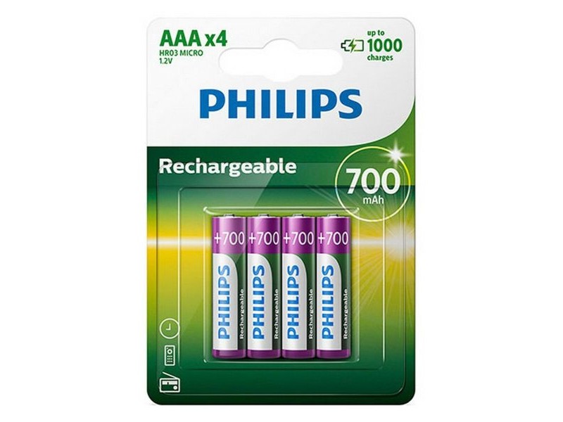 Батерия Philips Ni-Mh R03 700 mAh 1.2 V