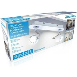 Полилей Grundig 871125209961 Бял Метал 50 W 8 x 13 x 31 cm 360º
