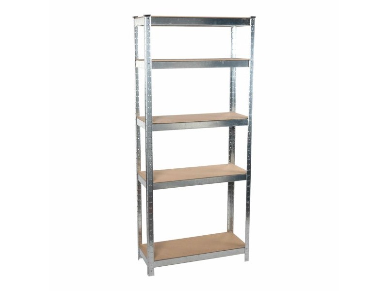 Лавица Kinzo Дървен Неръждаема стомана 5 Рафтове 750 kg 75 x 30 x 172 cm