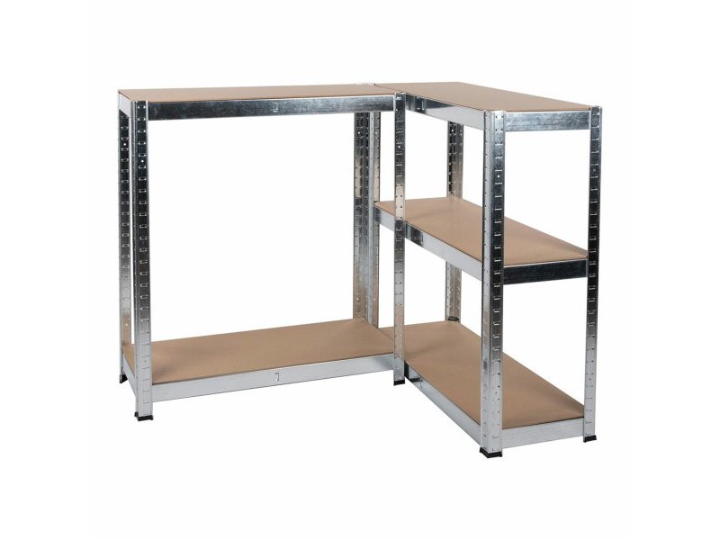 Лавица Kinzo Дървен Неръждаема стомана 5 Рафтове 750 kg 75 x 30 x 172 cm
