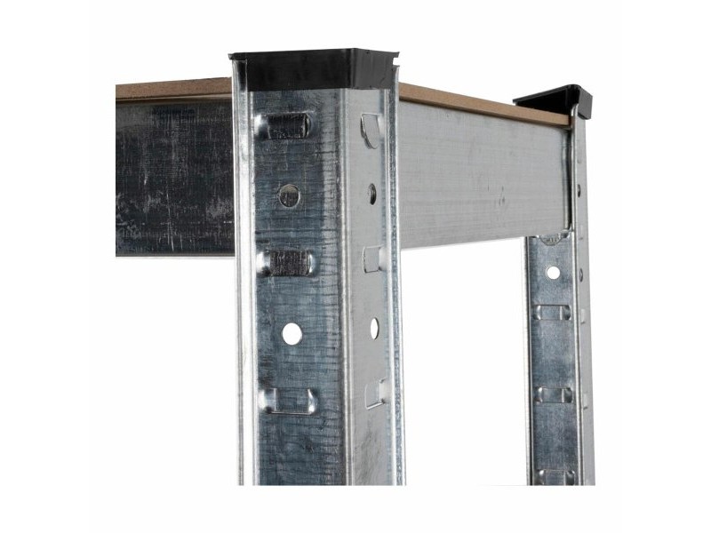 Лавица Kinzo Дървен Неръждаема стомана 5 Рафтове 750 kg 75 x 30 x 172 cm