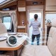 Вентилатор за таван с осветление Grundig На къмпинг