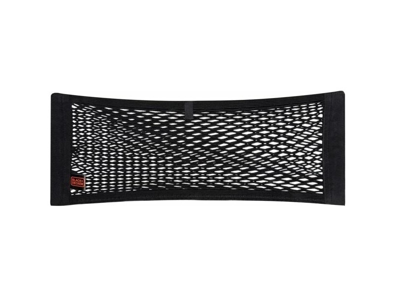 Мрежа за съхранение за автомобил Black & Decker Черен 40/50/60/80 x 25 cm 4 Части