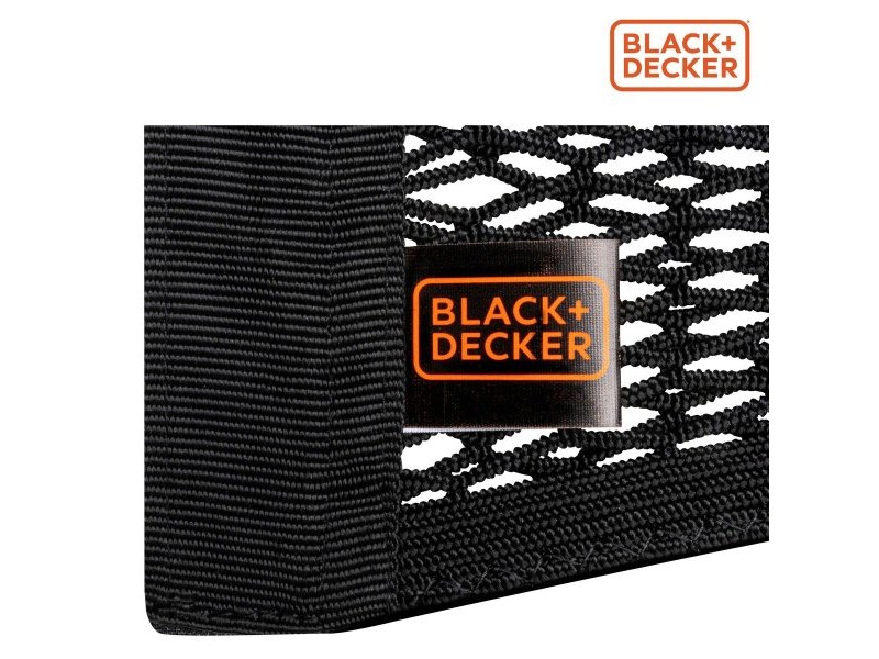 Мрежа за съхранение за автомобил Black & Decker Черен 40/50/60/80 x 25 cm 4 Части