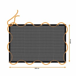 Мрежа за ремарке Black & Decker 2 x 3 m Пластмаса