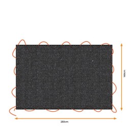 Покривка за ремарке Black & Decker Черен 1,6 x 2,5 m
