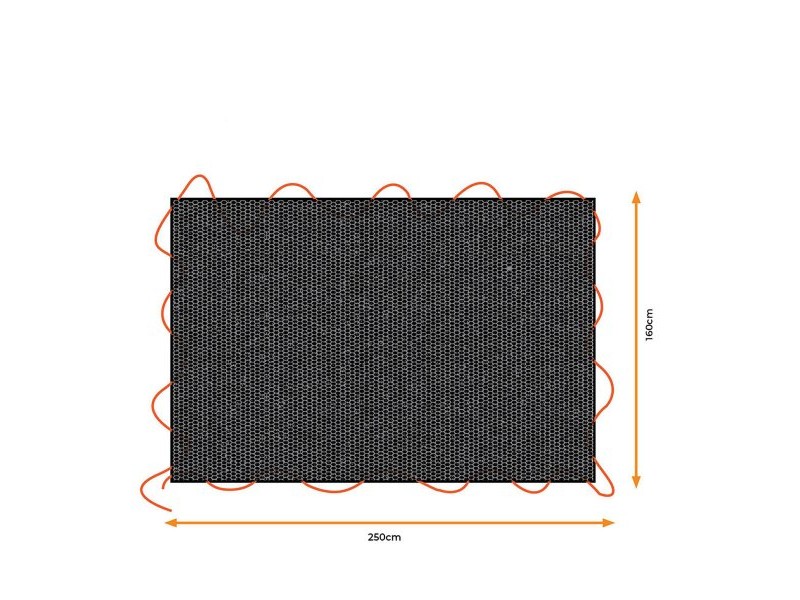 Покривка за ремарке Black & Decker Черен 1,6 x 2,5 m Покривка за ремарке Black & Decker Черен 1,6 x 2,5 m