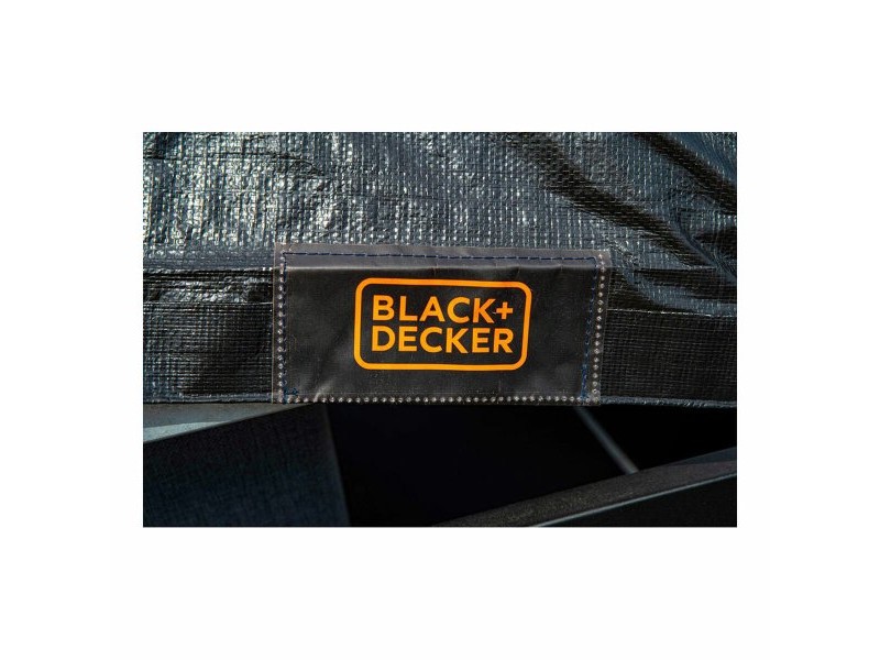 Покривка за ремарке Black & Decker Черен 1,6 x 2,5 m Покривка за ремарке Black & Decker Черен 1,6 x 2,5 m