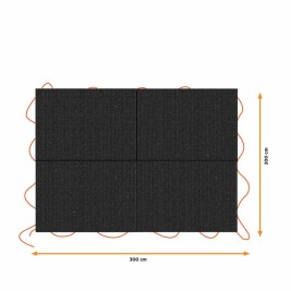 Покривка за ремарке Black & Decker Черен 3 x 4 m