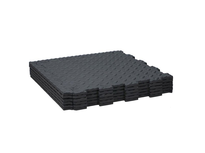 Плочки от EVA пяна Black & Decker Черен Гума Ева 40 x 40 cm (6 Части)