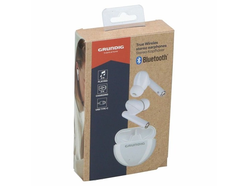 Блутут слушалки Grundig earbuds Бял
