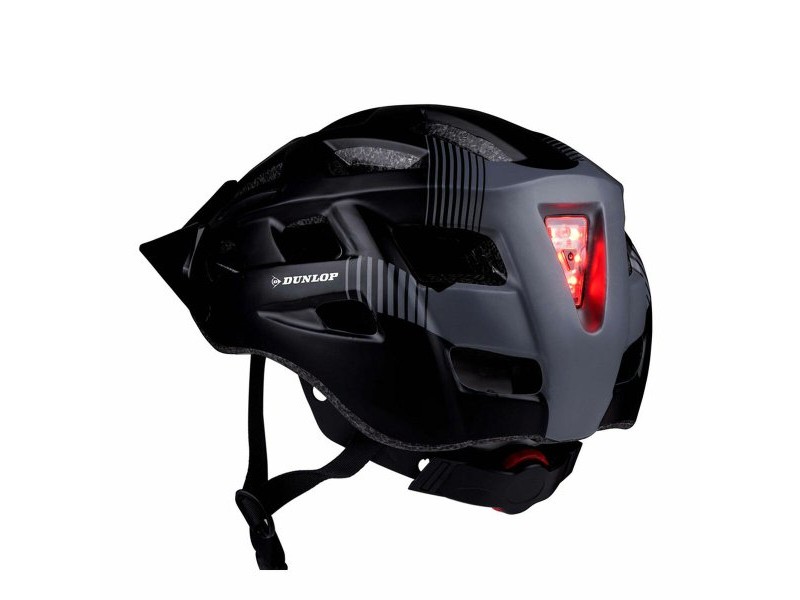 Каска за Велосипед за Възрастни Dunlop Черен Сив L 58-61 cm