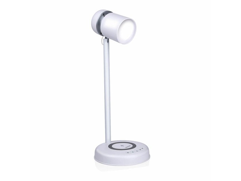 LED лампа с Колона и Безжично Зарядно Grundig Бял 15 W 76 Lm Ø 12 x 34 cm Пластмаса 3 в 1