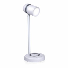 LED лампа с Колона и Безжично Зарядно Grundig Бял 15 W 76 Lm Ø 12 x 34 cm Пластмаса 3 в 1