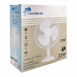 Настолен вентилатор Lifetime Бял 35 W 34 x 23,5 x 46 cm