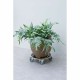 Поставка за Саксия с Колелца Nature Дървен Ø 38 cm