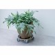 Поставка за Саксия с Колелца Nature Дървен Ø 38 cm