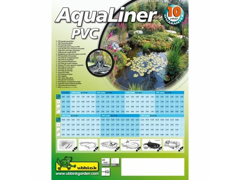 Pond Liner Ubbink AquaLiner PVC 0,5 mm 2 x 3 m