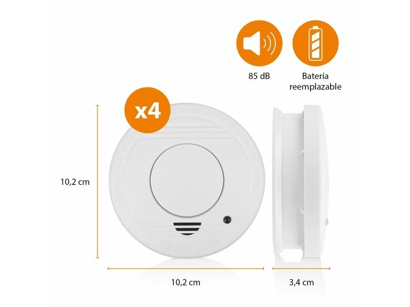 Детектор за дим Smartwares 10.100.41 (4 броя)