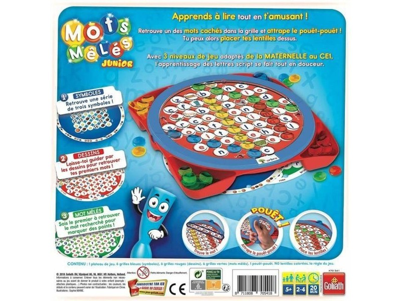 Настолна игра Goliath Mots Mêlés Junior (FR) Червен (френски) (1 Части) Настолна игра Goliath Mots Mêlés Junior (FR) Червен (френски) (1 Части)
