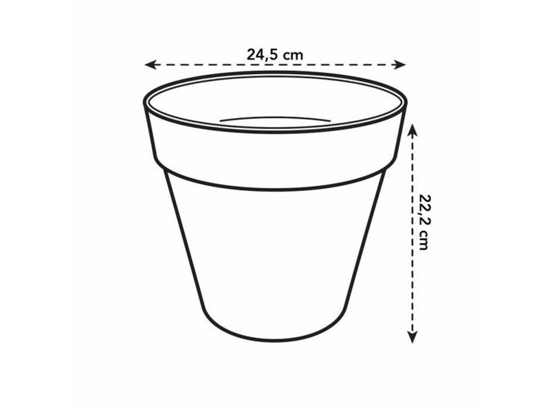 Саксия Elho Loft Urban 25 Жълт Ø 24,5 x 22,2 cm