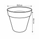 Саксия Elho Loft Urban 25 Жълт Ø 24,5 x 22,2 cm