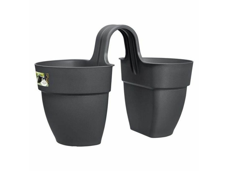 Саксия Elho Vibia Campana Twin 38,4 x 20,5 x 26,5 cm Антрацит