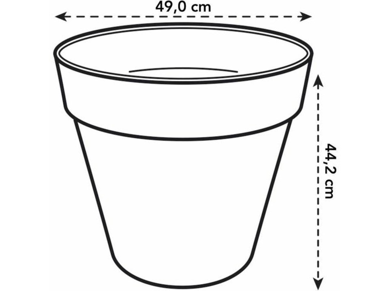 Саксия Elho Ø 50 cm Пластмаса Кръгъл Модерен