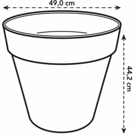 Саксия Elho Ø 50 cm Пластмаса Кръгъл Модерен